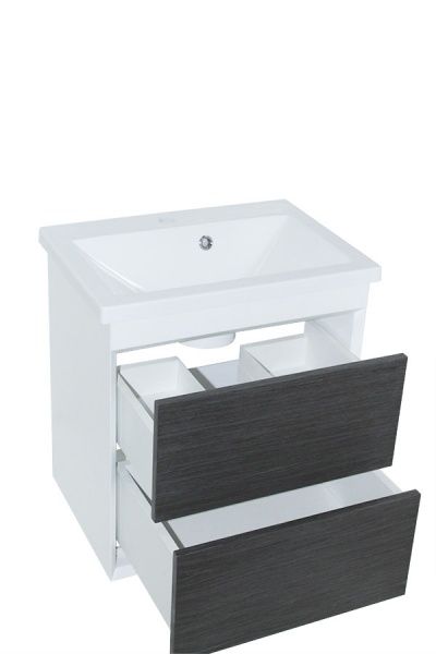 Тумба ХАСТ Niceконсольна зумивальникомBianco65сіра