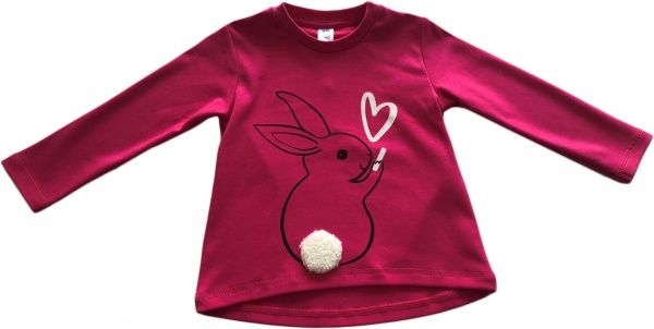 Джемпер Roksana 1067/22003 Зайчик р.104-110 фуксия 