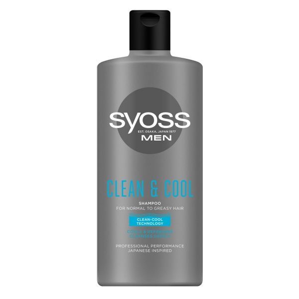 Шампунь Syoss Men clean& cool 440 мл