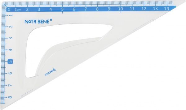 Набор для черчения прозрачный 20 см Nota Bene