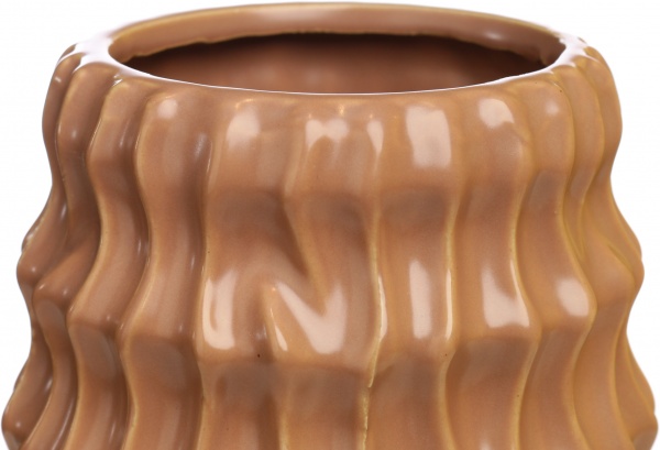 Ваза керамічна беж Guoxin d14хh32