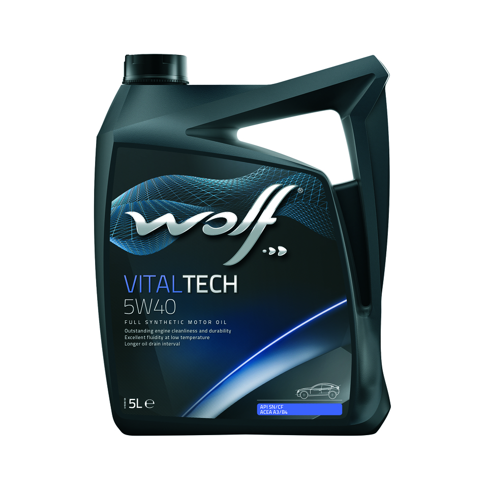 Моторна олива синтетична WOLF VitalTech 5W-40 5 л (8311291)