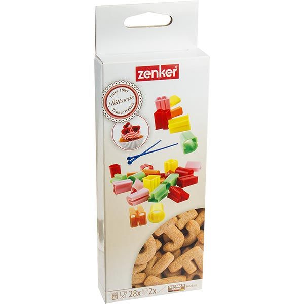 Набор форм для вырезания печенья Буквы 28 шт. 44821 Zenker