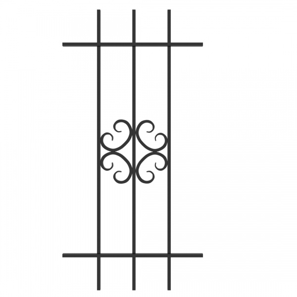 Решітка на вікно Укрітарм 600х1200 мм (303/1)