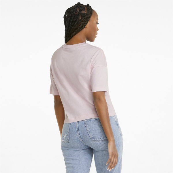 Футболка Puma Power Tape Cropped Tee 84711616 р.L рожевий