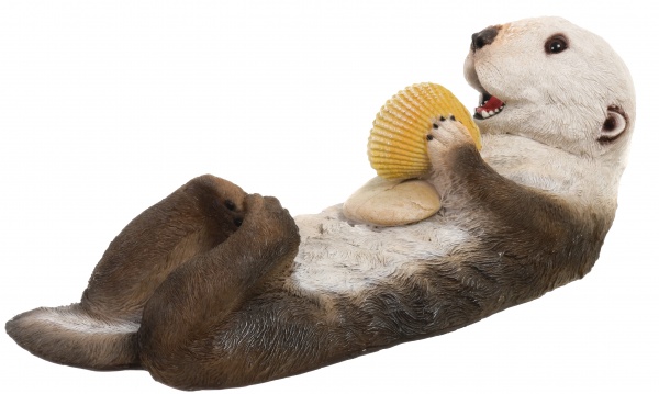 Фигура садовая плавающая Выдра 57x21x20 см MG2830550