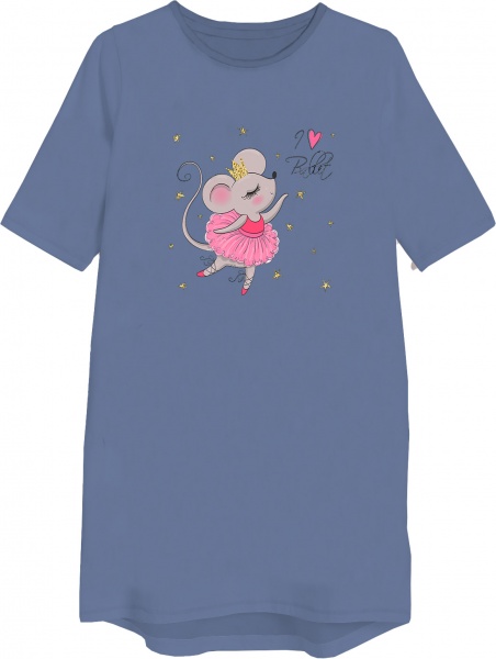 Ночная рубашка для девочек KOSTA р.134–140 синий 2050-5 