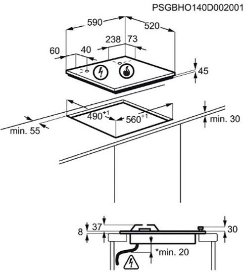 Варочная поверхность Electrolux GPE363YV