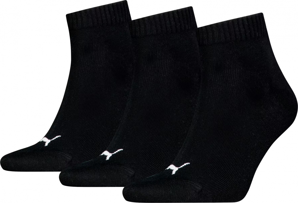 Шкарпетки Puma PUMA UNISEX QUARTER PLAIN 3P 93858906 р.43-46 чорний