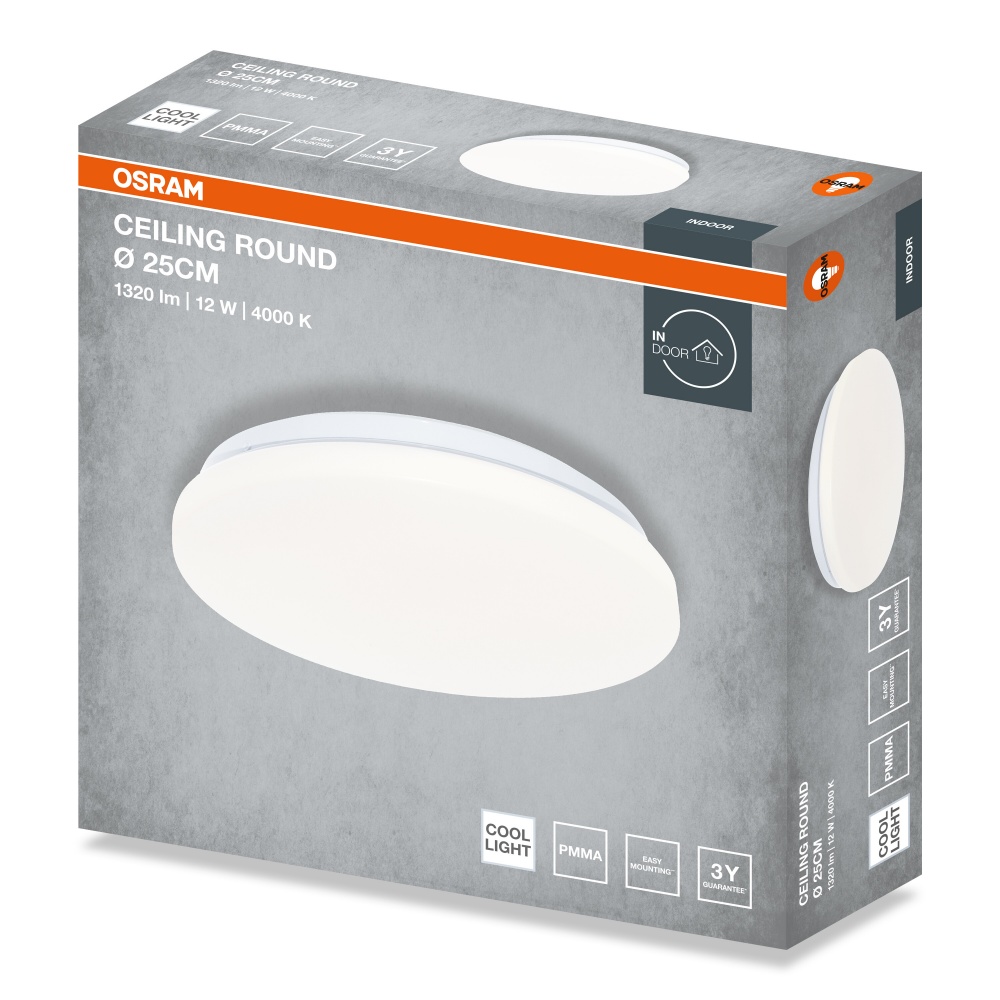 Светильник светодиодный Osram 12 Вт 4000 K CEILING ROUND IP20