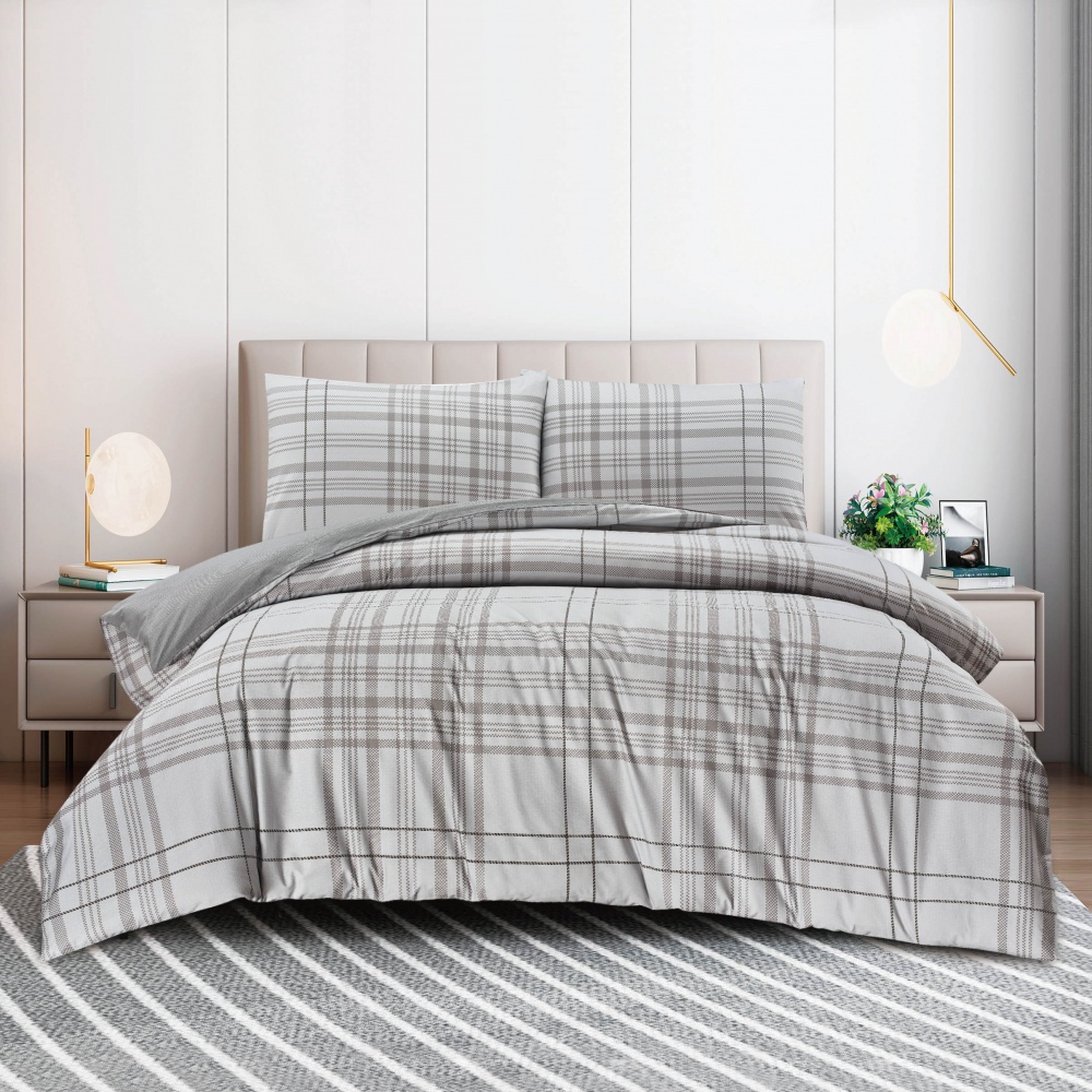 Комплект постільної білизни Paul 2 сірий La Nuit