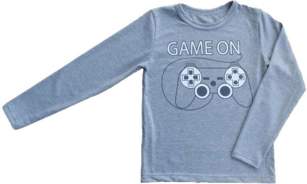 Реглан Маленькие люди д/х р.128 сірий меланж 