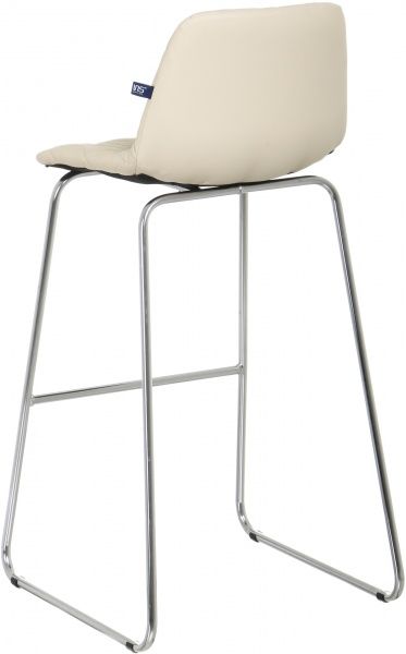 Стілець барний Nowy Styl Aliya Hoker CFS Chrome (Box-2) (СН) ECO-07 молочний 