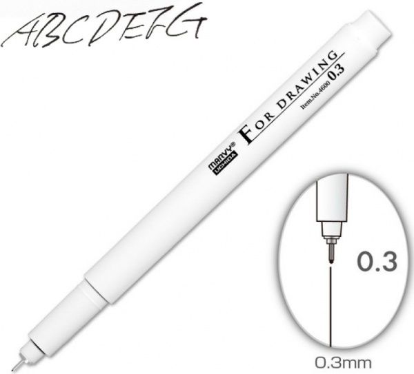 Мультилайнер Marvy 4600-S 0,3 мм 