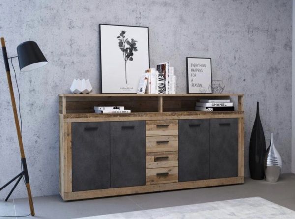 Комод Accord Luna XXL олд стайл светлый/матера 