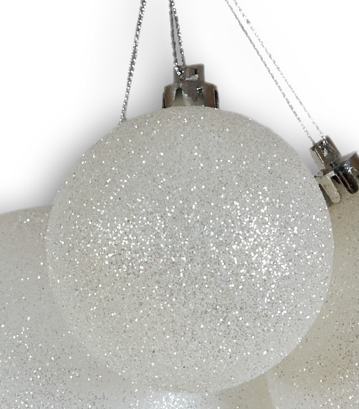 Шар новогодний d 150 мм 4908 белый