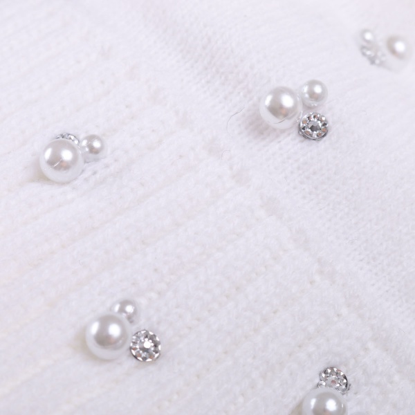 Шапочка детская для девочки Kraft+ р.44-46 белый 2772 