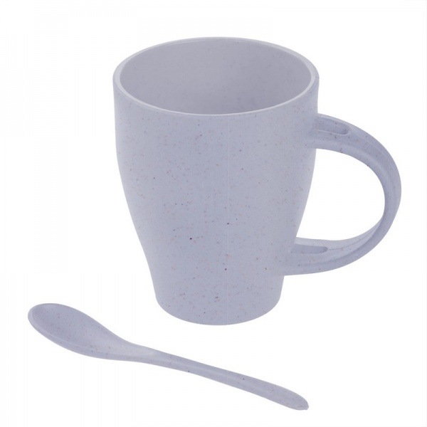 Чашка бамбукова з ложкою 300 мл V0847-23 Voyager