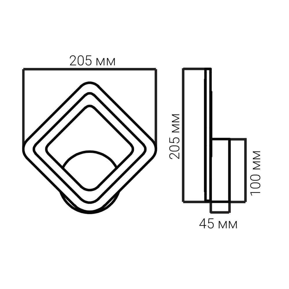 Бра ARDERO RAIN белый AL6441