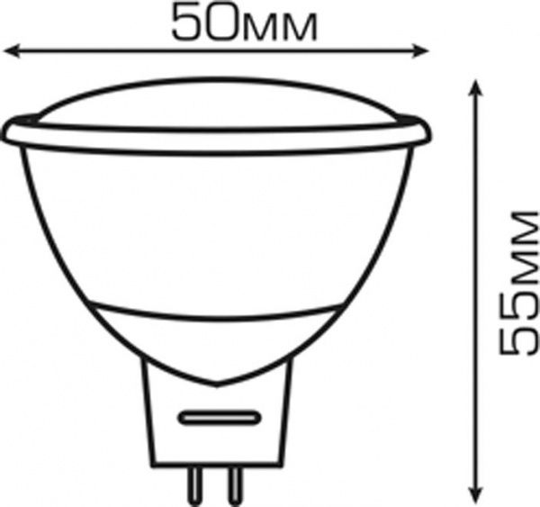 Лампа світлодіодна Hopfen 7 Вт MR16 матова GU5.3 220 В 4200 К