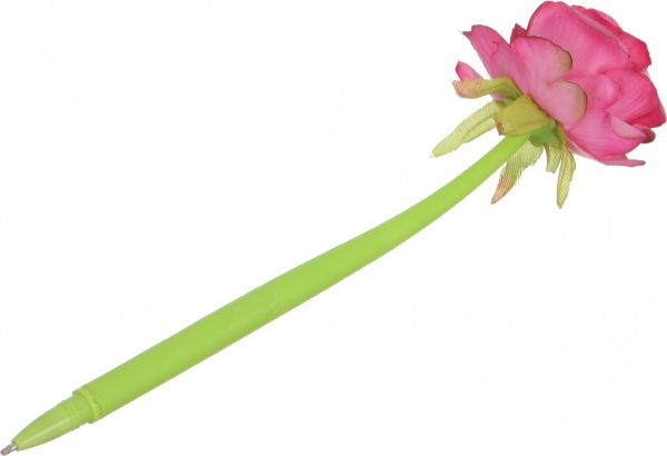 Ручка шариковая Роза насыщенно-розовая 