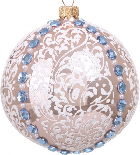 Шар новогодний Элит d 100 мм в ассортименте