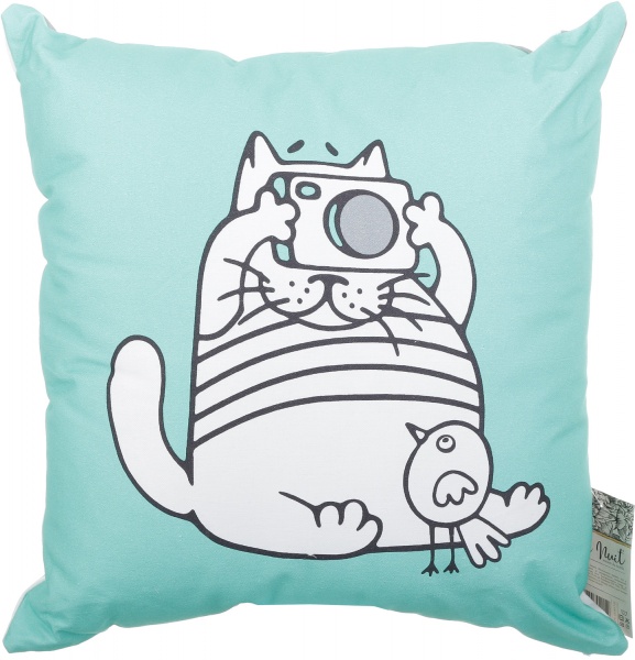 Подушка декоративна Котик 43x43 см ментоловий La Nuit 