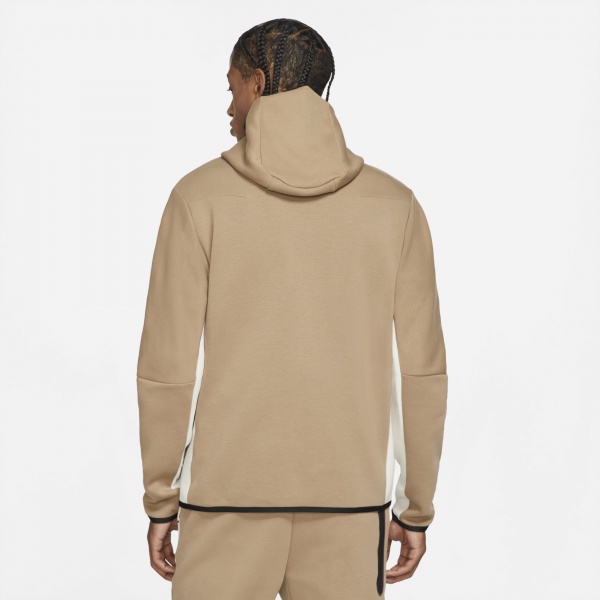 Джемпер Nike M NSW TCH FLC HOODIE FZ WR CU4489-208 р. 2XL бежевый