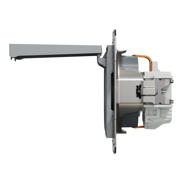 Розетка із заземленням Schneider Electric Asfora IP20 алюміній EPH3100162