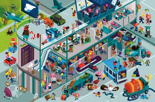 Книга Штефан Ломп «Книга. Мій перший віммельбух. Аеропорт»