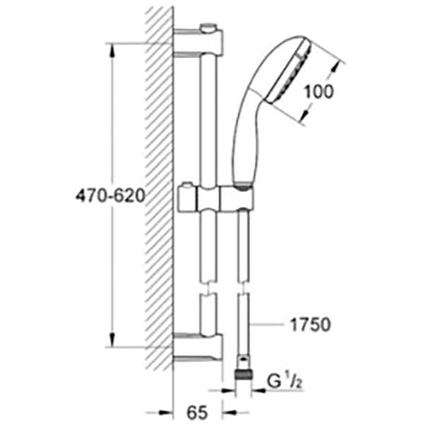 Душевой набор Grohe Vitalio Start 100 27942000 