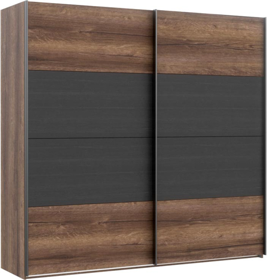 Шкаф Forte Meble BELLEVUE RMRS324E1 2d дуб болотный 