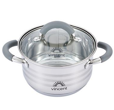 Кастрюля с крышкой Vincent 5,9 л 24 см VC-3179-24