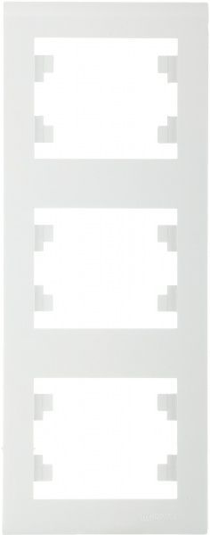 Рамка трехместная Makel Manolya вертикальная белый
