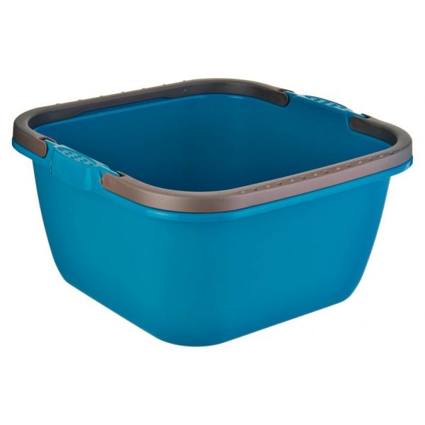 Таз Stefanplast с ручками квадратный бирюзовый PR129M/3 13 л 