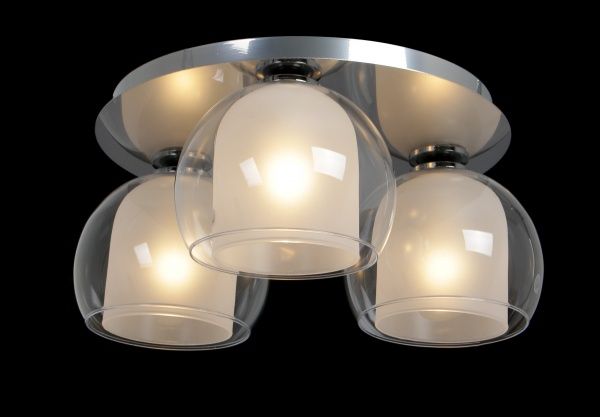 Люстра потолочная TK Lighting Cubus 2774 3x60 Вт E27 хром/прозрачный 