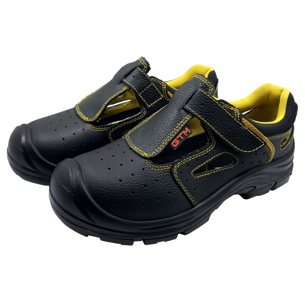 Сандалии рабочие GTM с металлическим носком р.45 SM-077 черный