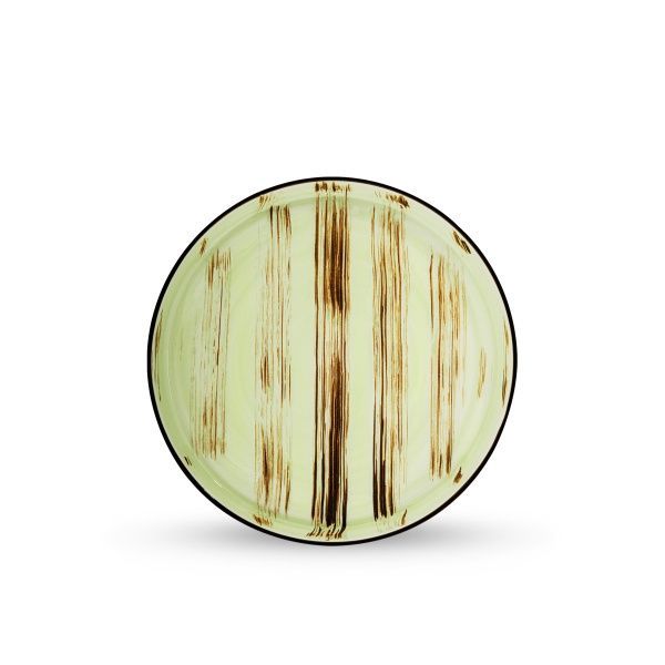 Тарілка обідня Scratch Pistachio з бортиком 23 см WL-668119/A Wilmax