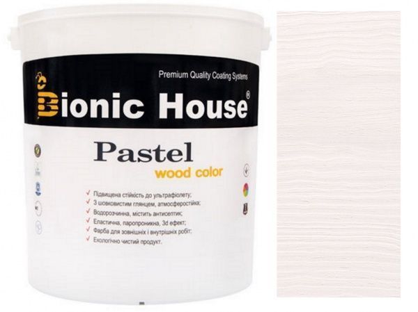 Фарба Bionic House покривна Pastel Wood Color Р201 арктік шовковистий глянець 2,5 л