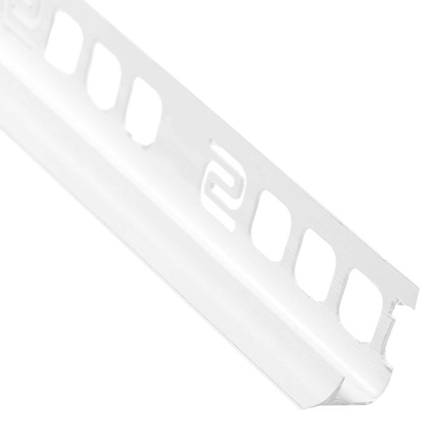 Уголок для плитки Salag внутренний 01 ПВХ 9 мм 2,5м белый 