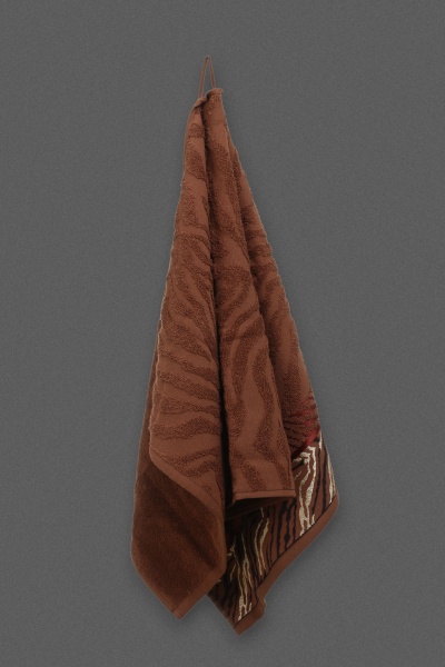 Набор полотенец Tiger 2 шт. коричневый Karna 