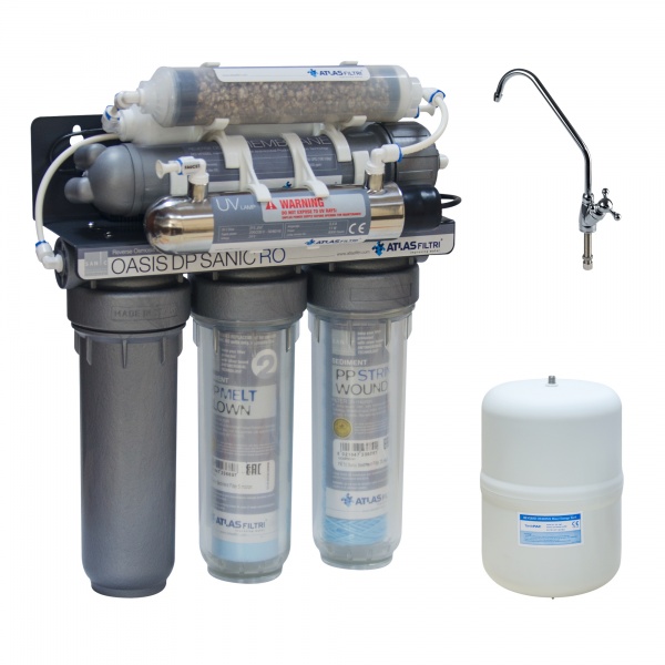 Система обратного осмоса Atlas Filtri OASIS DP SANIC PUMP-UV (лампа, насос, минерализатор) SE6075340 