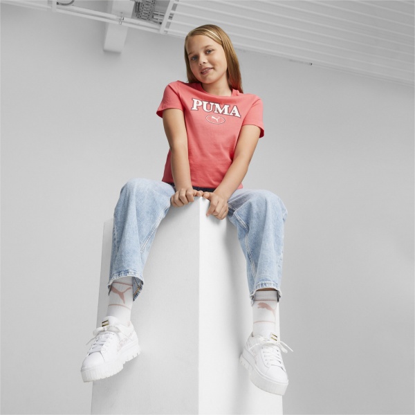 Футболка Puma PUMA SQUAD GRAPHIC TEE G 67644147 р.152 оранжевый