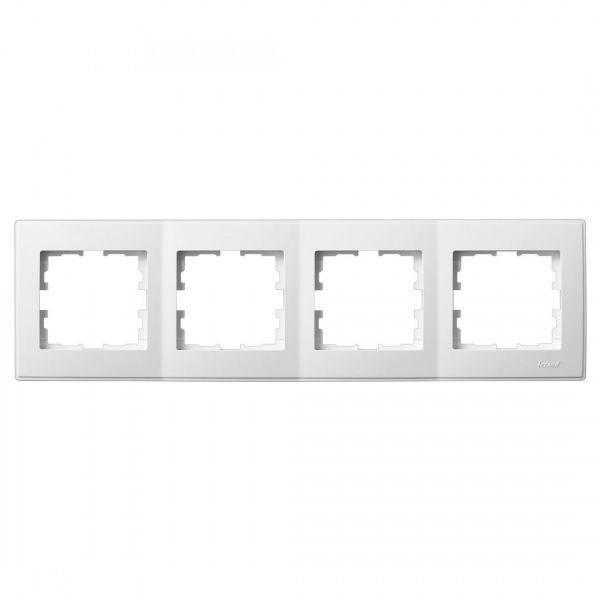 Рамка четырехместная Lezard Lesya горизонтальная белый 705-0200-149