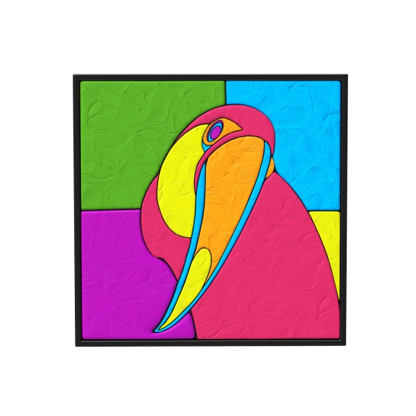 Картина из легкого пластилина Moon Light Clay mini Тукан 30х30 см 70086