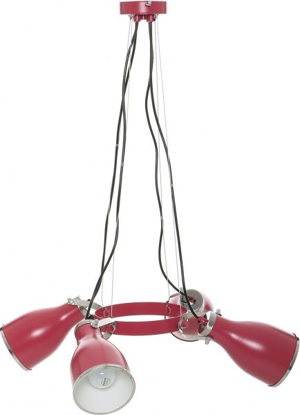 Світильник підвісний Luminex Bjorn 4x60 Вт E27 червоний 9200 