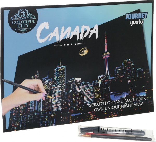 Скретч-картина Канада 40,5x28,5 см 