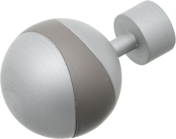 Наконечник Gardinia Kira Орбит d19 мм серебряный 2 шт. 