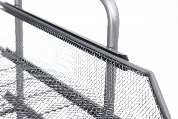 Лоток для паперів горизонтальний потрійний метал 35х29,5х26 см сірий Nota Bene