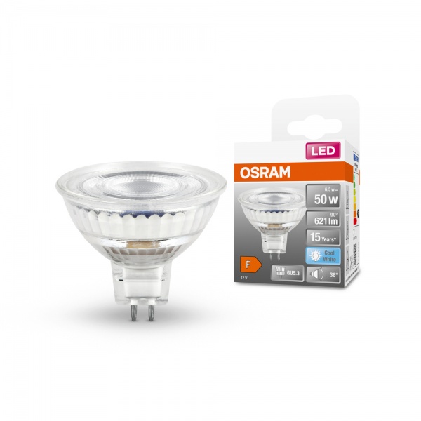 Лампа светодиодная Osram 36° 8 Вт MR16 зеркальная GU5.3 12 В 4000 К 
